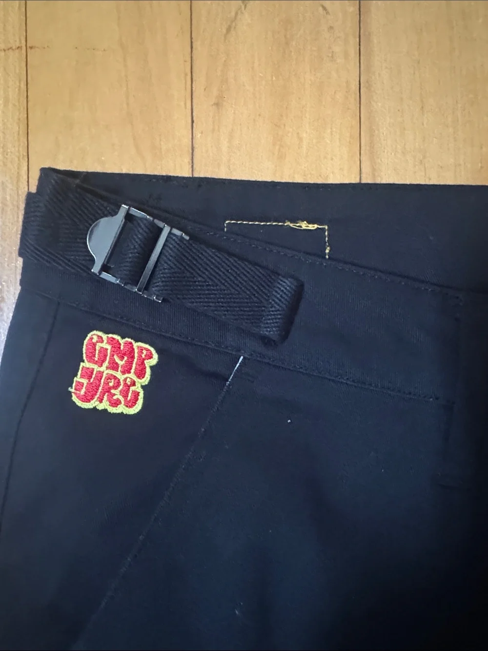 Empyre Men's Black Cargo logo Skater Pants men’s 36